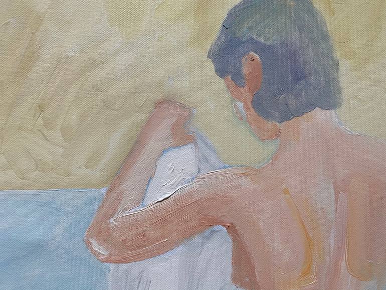 Original Expressionism People Painting by Anastasia Miasnikova