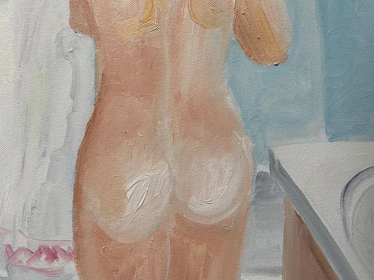 Original Expressionism People Painting by Anastasia Miasnikova