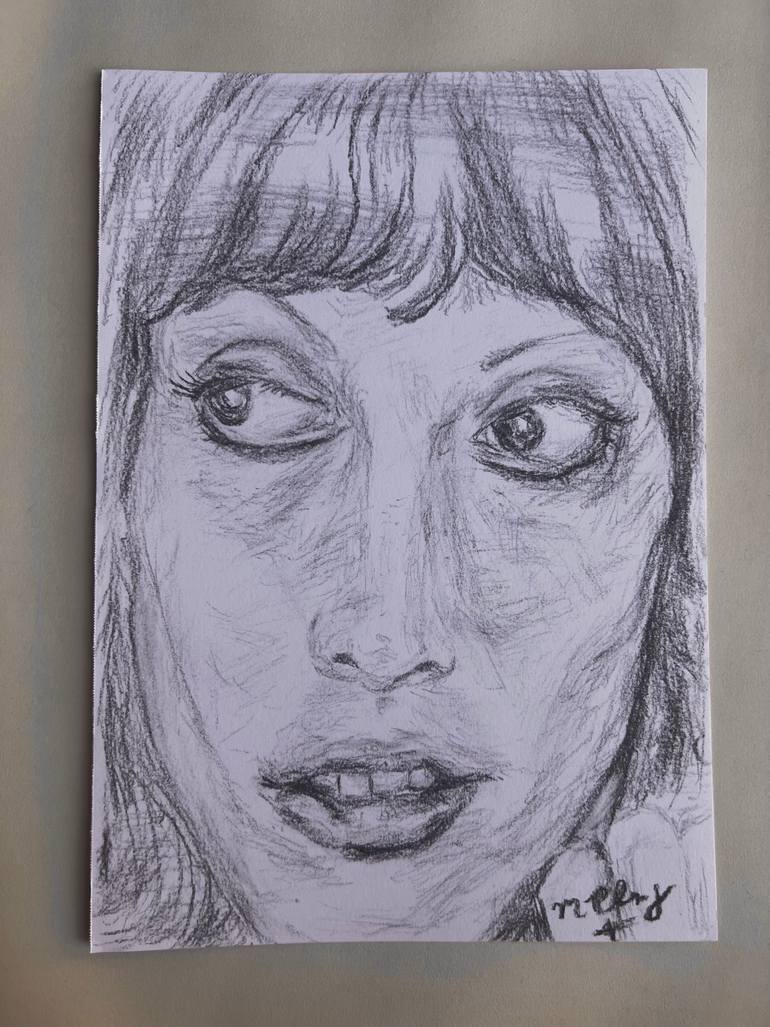 Original Black & White People Drawing by Matthew Plaza