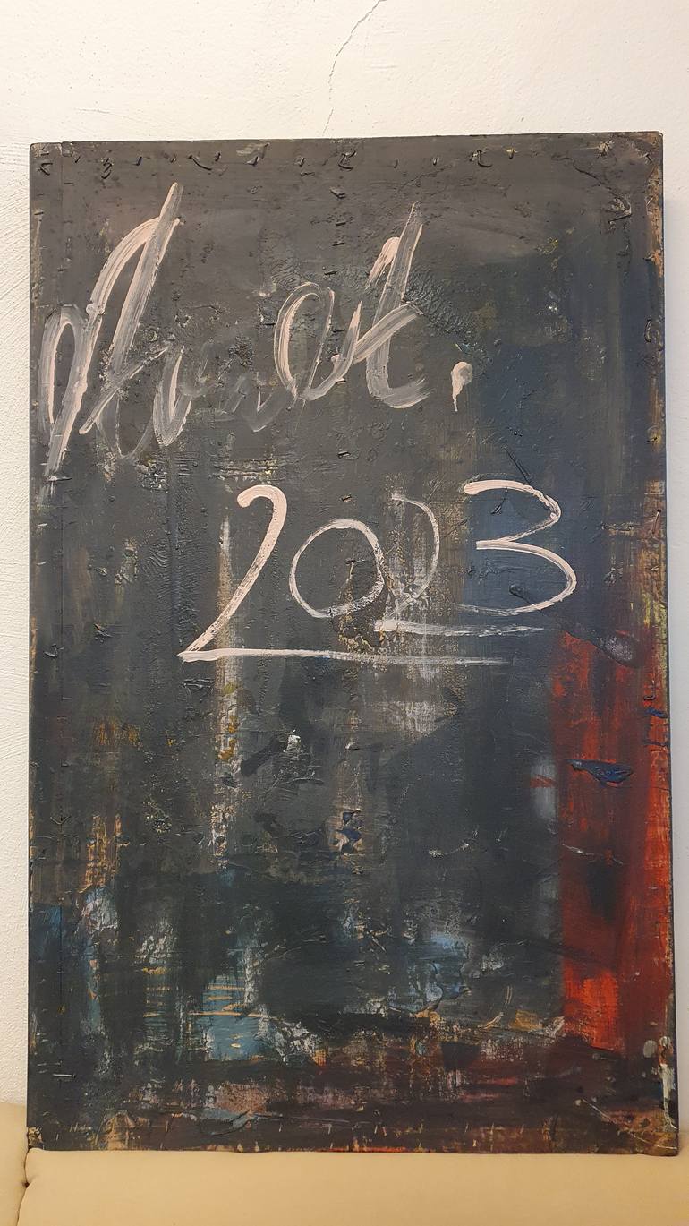 Original Abstract Expressionism Abstract Mixed Media by Avni Alija