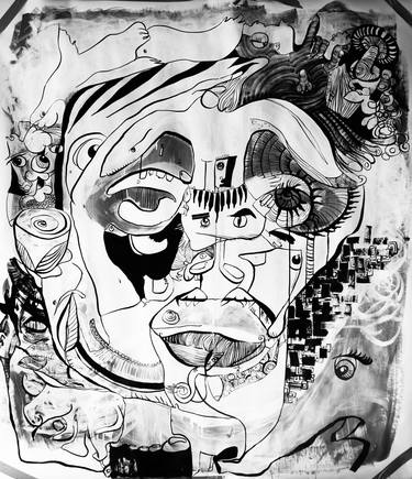 Original Surrealism People Drawings by ana fernandes