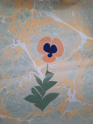 Original Color Field Painting Patterns Drawings by Nargis Izet