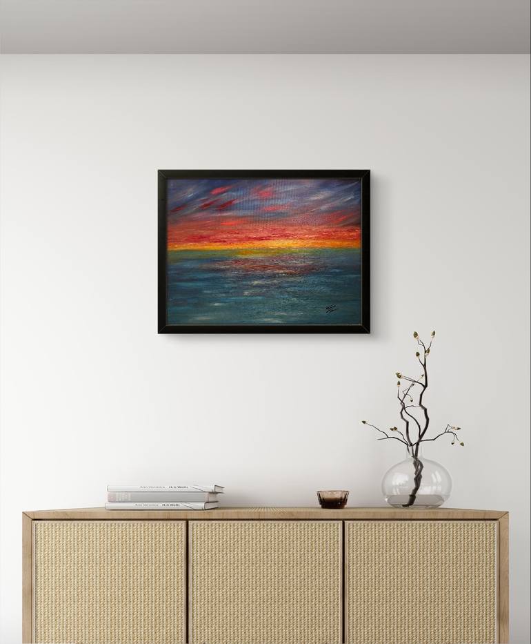 Original Impressionism Seascape Painting by Ron Turner