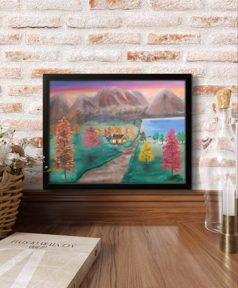 Original Impressionism Landscape Painting by Ron Turner