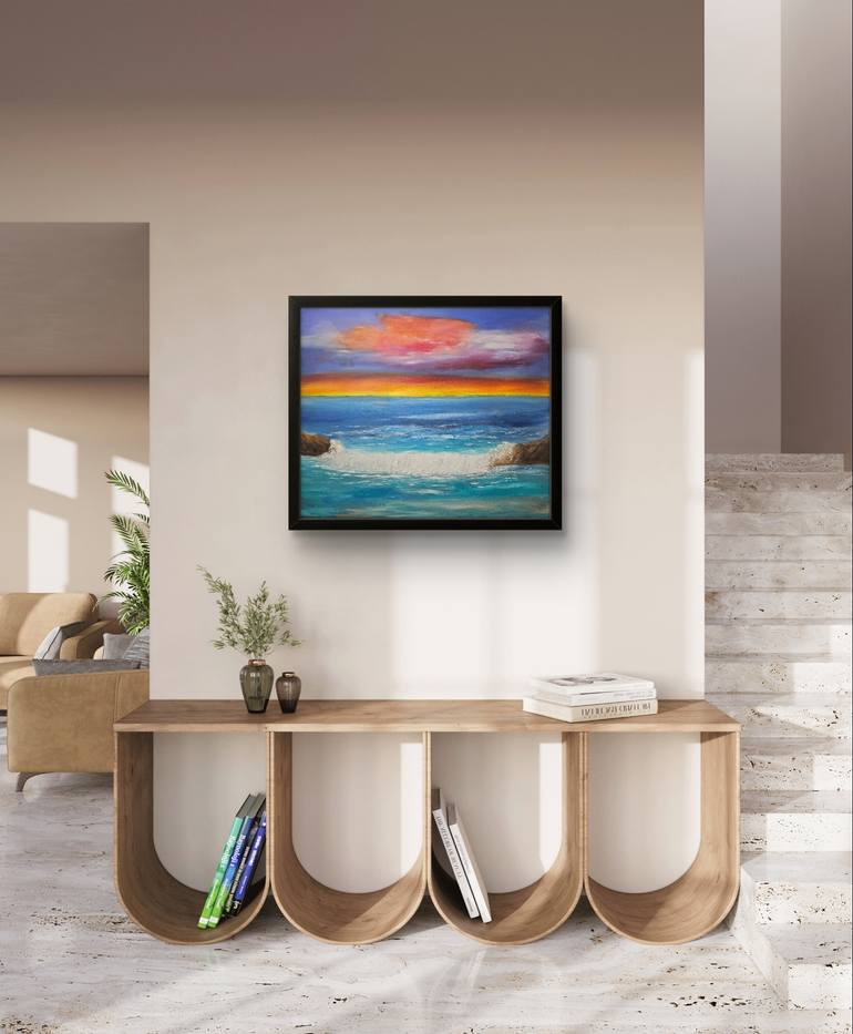 Original Impressionism Seascape Painting by Ron Turner