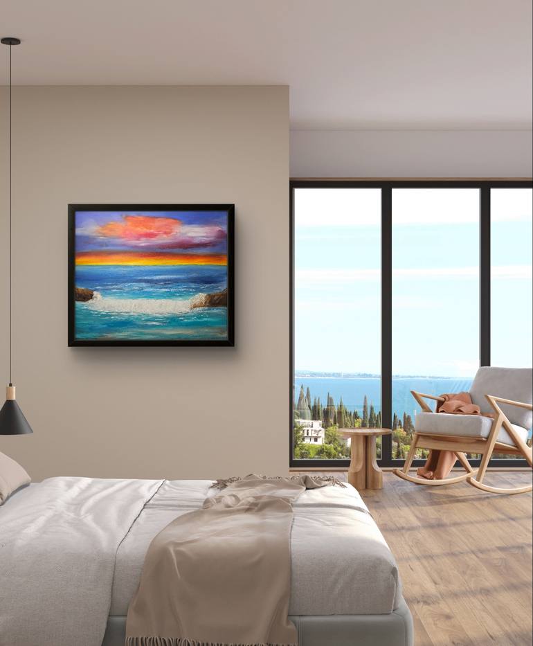 Original Impressionism Seascape Painting by Ron Turner