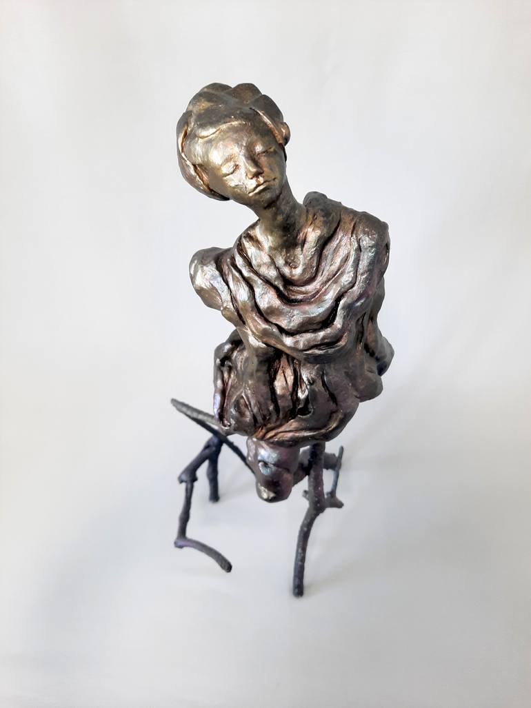 Original Expressionism Women Sculpture by Somaye Khavary