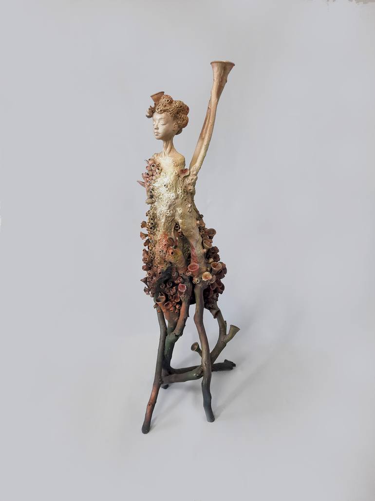 Original Abstract Expressionism Women Sculpture by Somaye Khavary