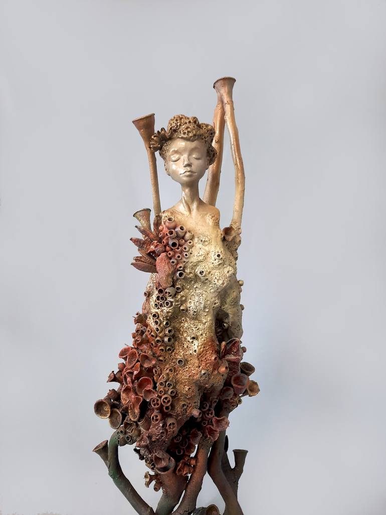 Original Abstract Expressionism Women Sculpture by Somaye Khavary