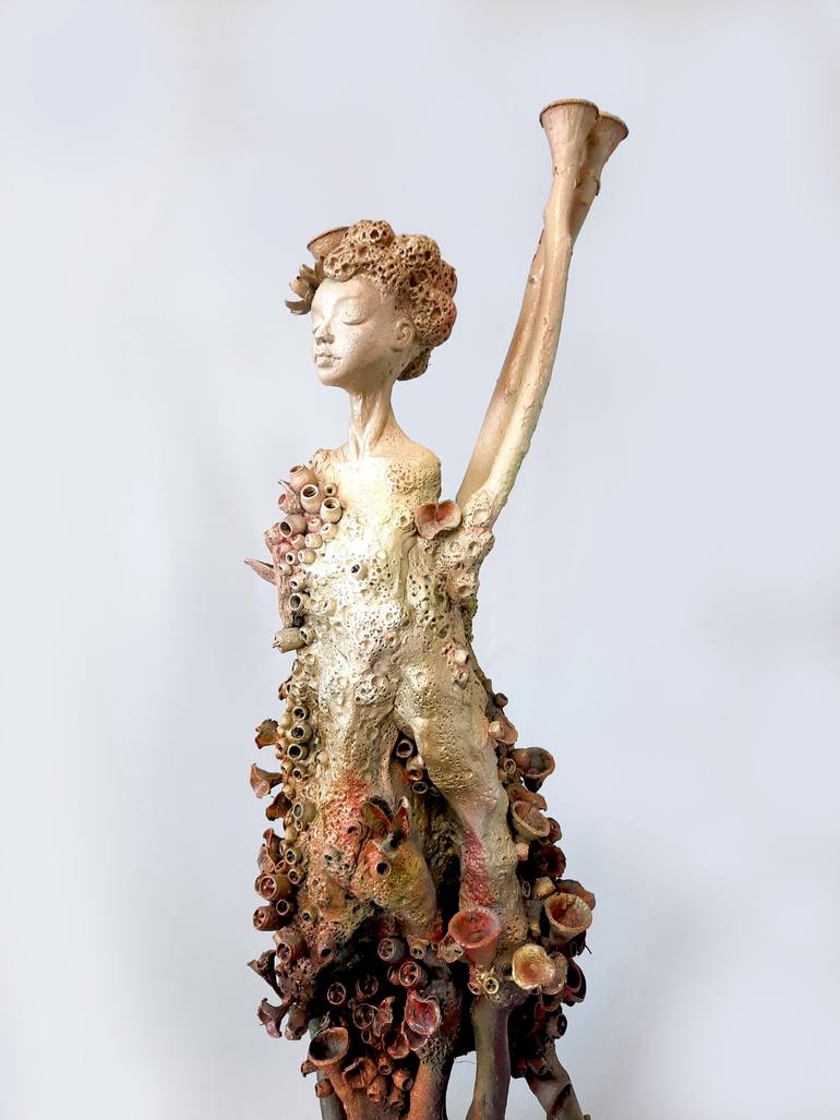 Original Abstract Expressionism Women Sculpture by Somaye Khavary