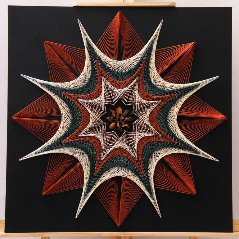 Original Symbolism Geometric Mixed Media by Norberto Bernasconi