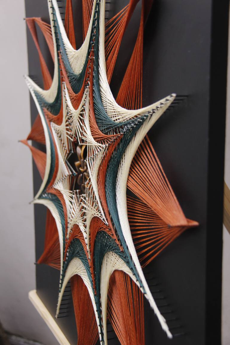 Original Symbolism Geometric Mixed Media by Norberto Bernasconi