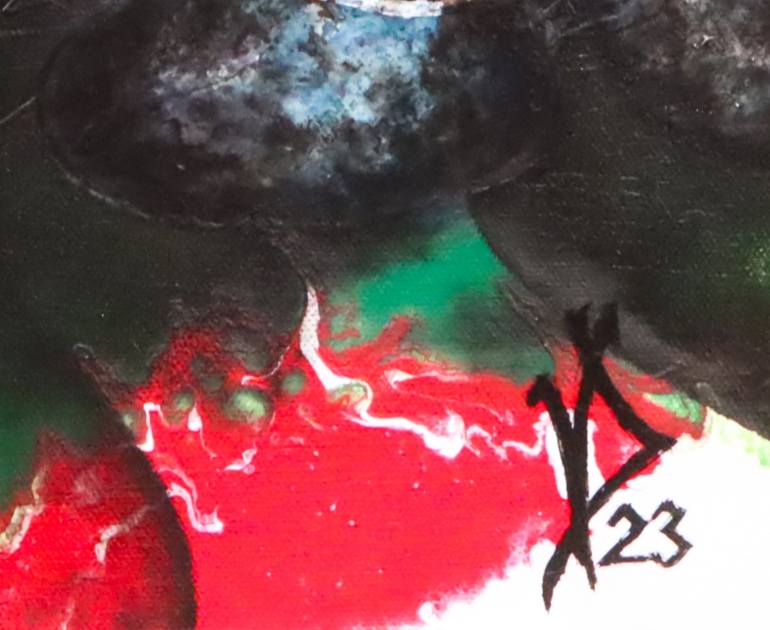 Original Symbolism Abstract Painting by Viktoria Dragon