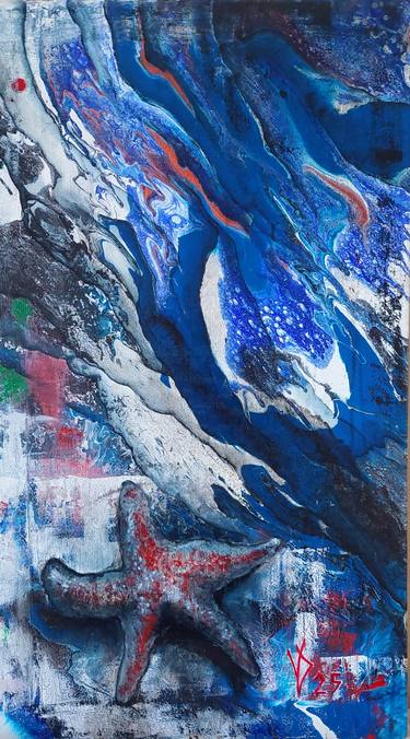 Original Symbolism Abstract Painting by Viktoria Dragon