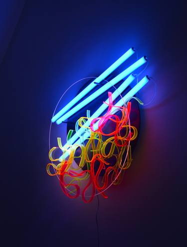 Original Abstract Light Sculpture by Selçuk Dizlek