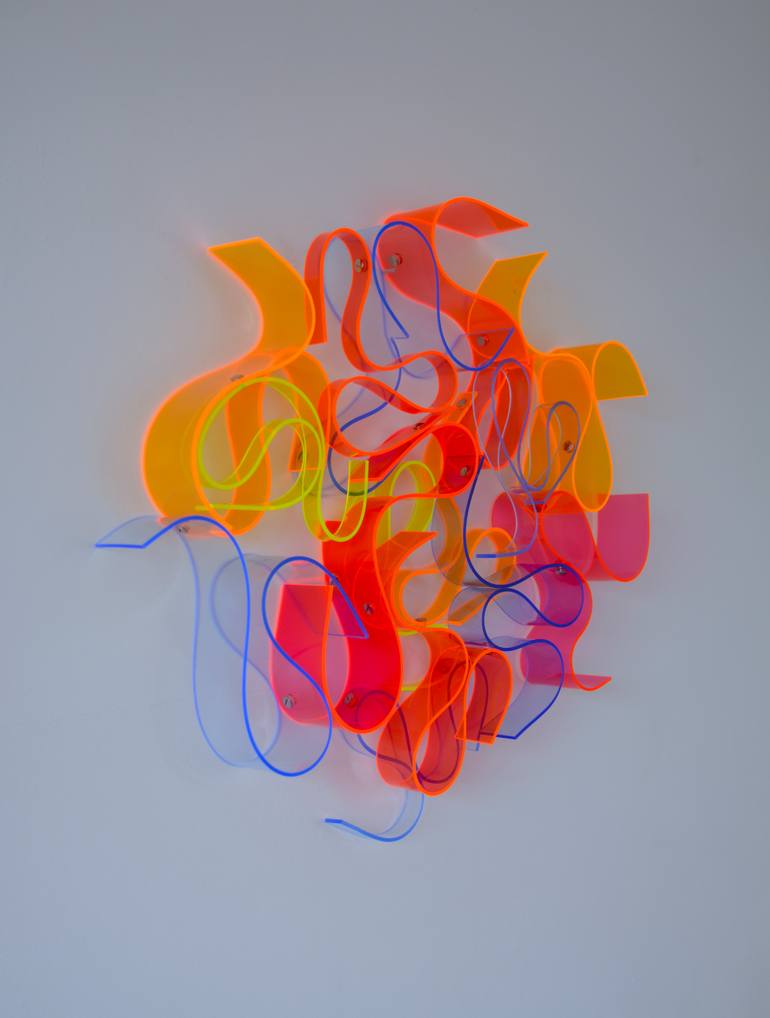 Original Abstract Light Sculpture by Selçuk Dizlek