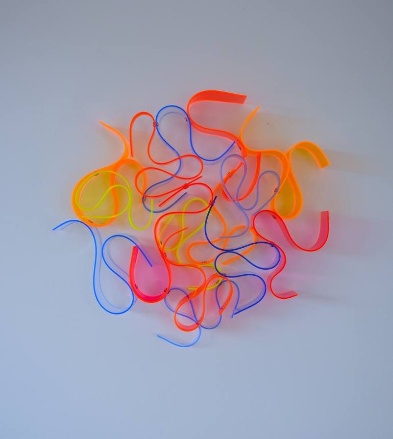 Original Abstract Light Sculpture by Selçuk Dizlek