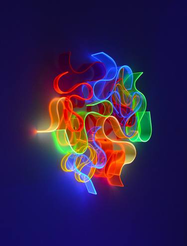 Original Pop Art Light Sculpture by Selçuk Dizlek