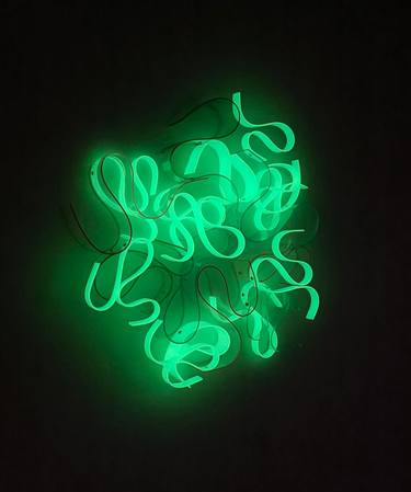 Original Abstract Light Sculpture by Selçuk Dizlek