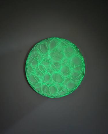 Original Abstract Light Sculpture by Selçuk Dizlek