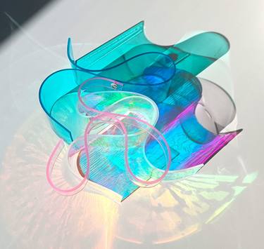Original Abstract Floral Sculpture by Selçuk Dizlek