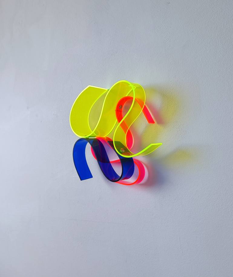 Original Abstract Expressionism Light Sculpture by Selçuk Dizlek