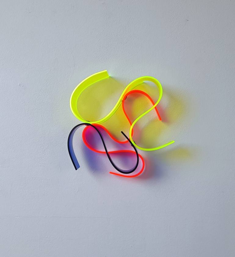 Original Abstract Expressionism Light Sculpture by Selçuk Dizlek