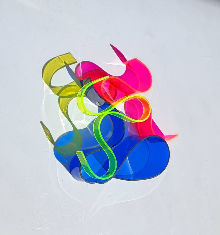 Original Abstract Expressionism Light Sculpture by Selçuk Dizlek