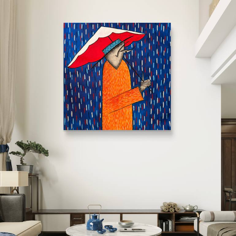 Original Abstract Expressionism Abstract Painting by Ahmed Art