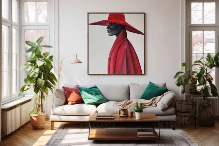 Original Photorealism Fashion Painting by Amanda Stra