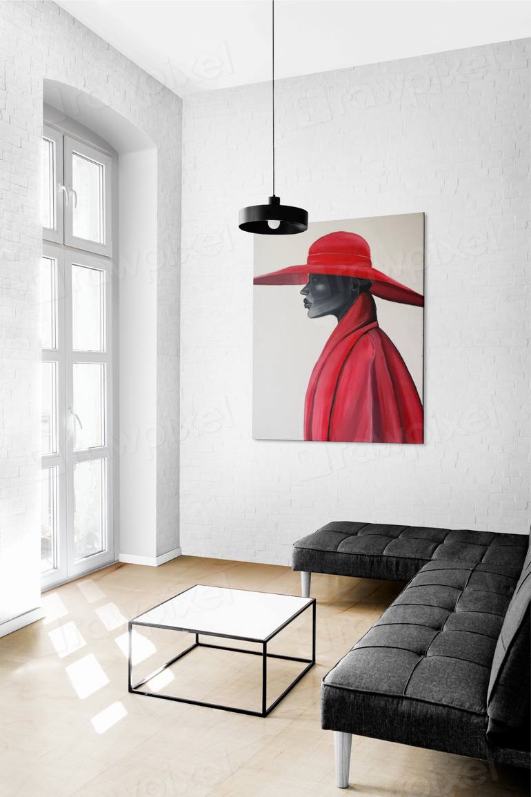 Original Photorealism Fashion Painting by Amanda Stra