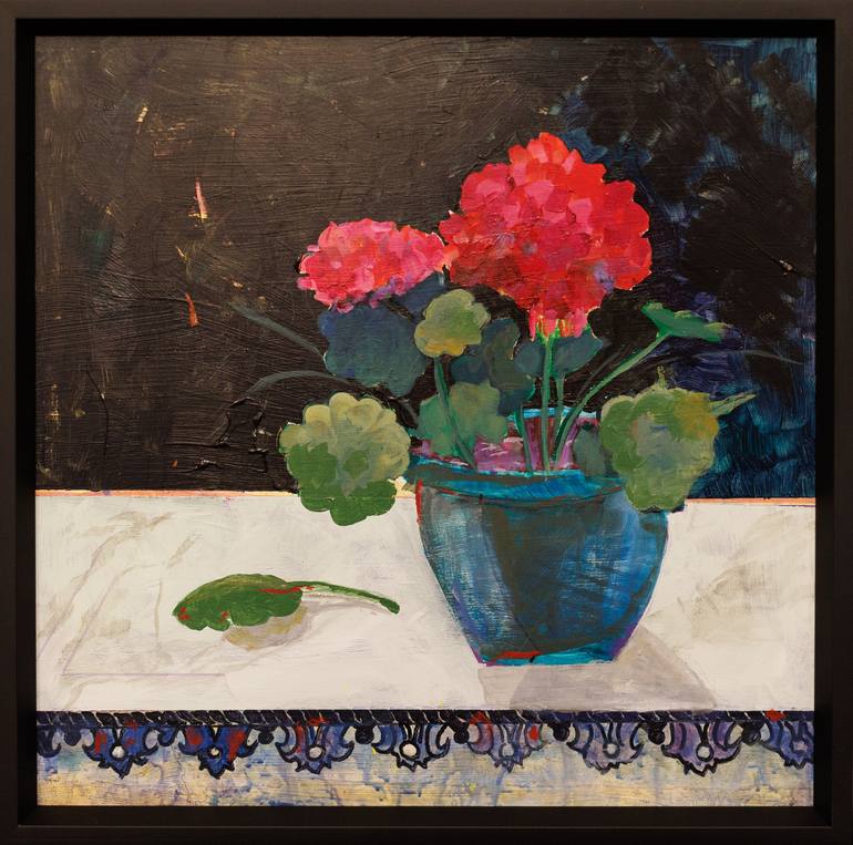 Original Painterly Abstraction Floral Paintings by Sue Kupillas
