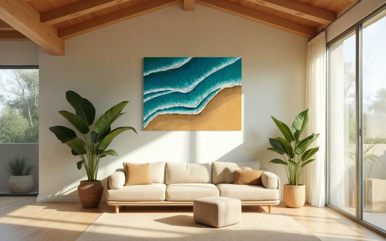 Original Contemporary Beach Painting by Anna Finch