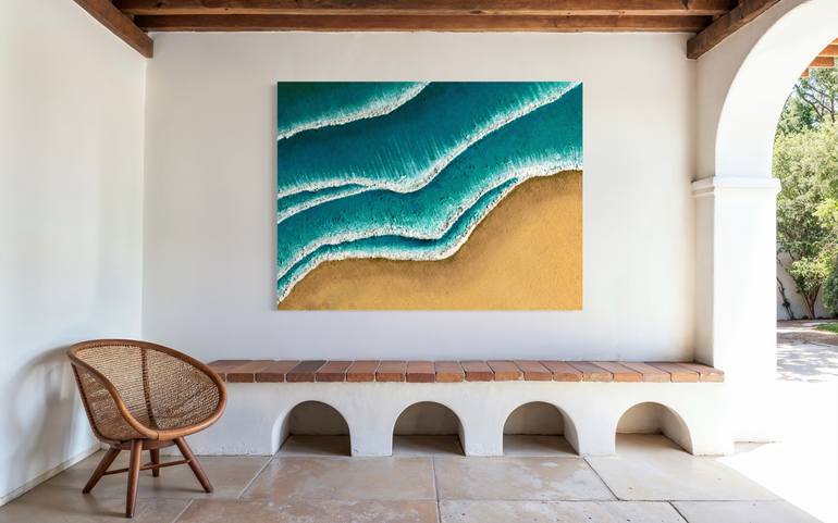 Original Contemporary Beach Painting by Anna Finch