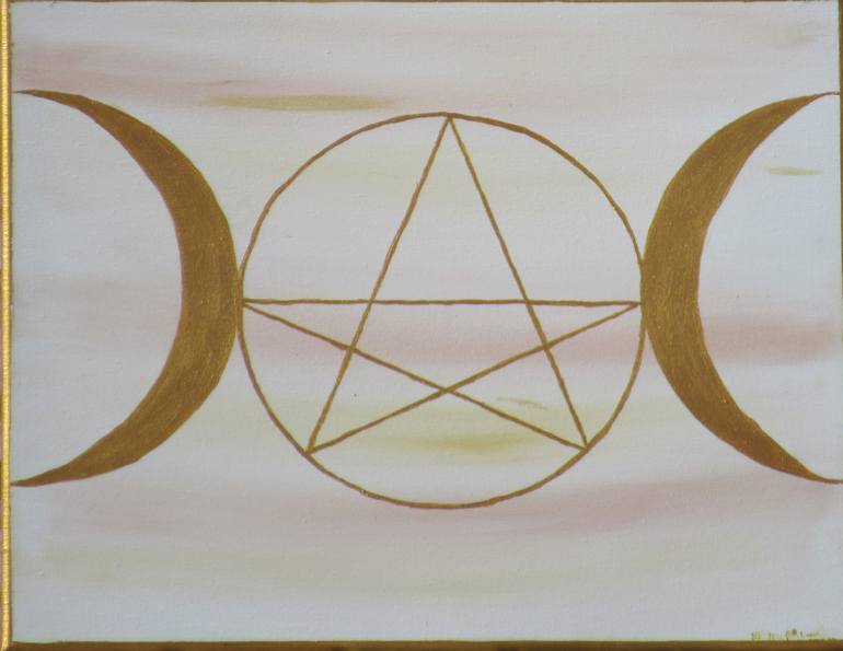 Original Art Nouveau Abstract Painting by Ramahinha Gaelle Belfort