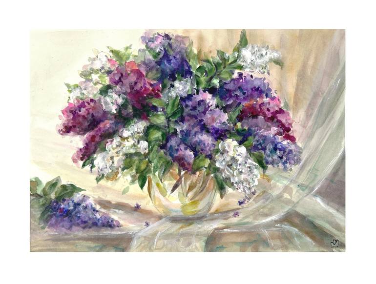 Print of Classicism Floral Paintings by Juliya Malikova