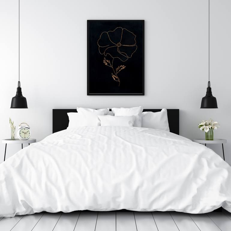 Original Modernism Floral Painting by Allure  Designs 