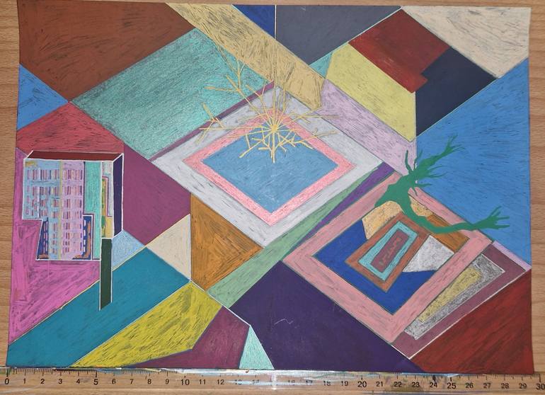 Original Abstract Geometric Drawing by Andras Horvath