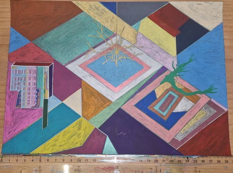 Original Abstract Geometric Drawing by Andras Horvath