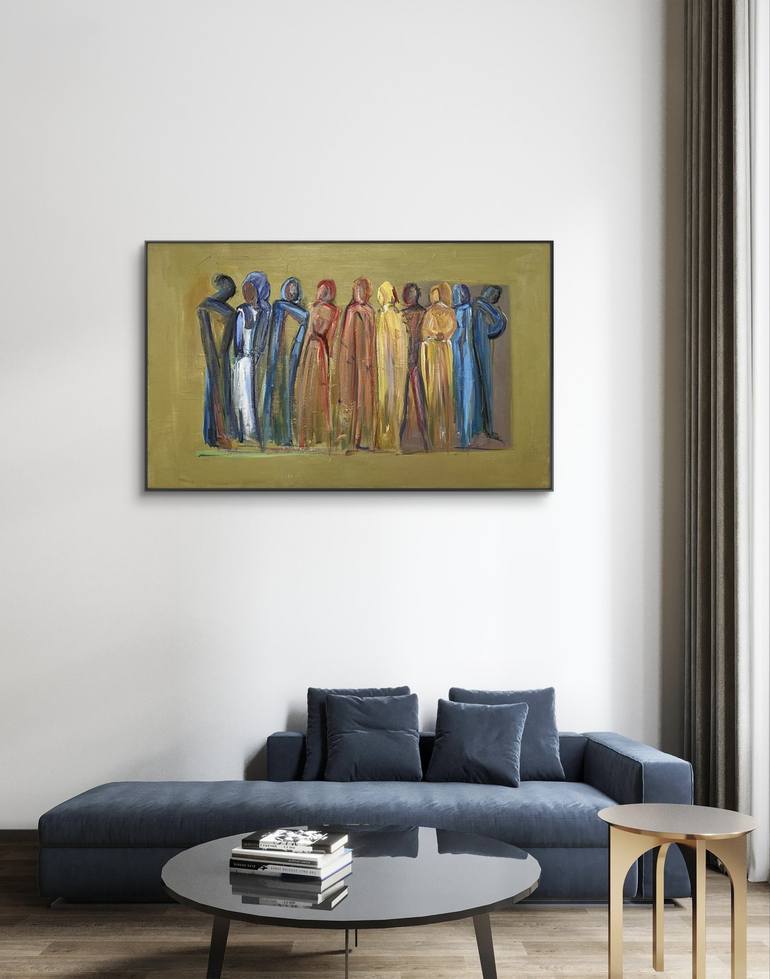 Original Abstract People Drawing by Anahit Hovsepyan
