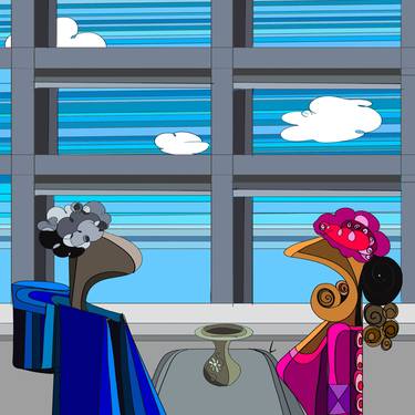Original Contemporary People Digital by Vaishali Gite Ayya