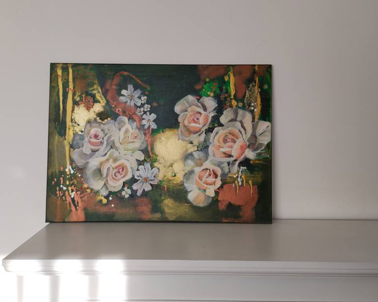 Original Contemporary Floral Painting by Saskia Jonkers