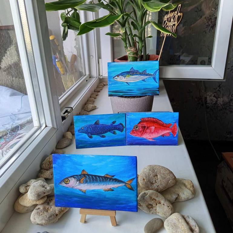 Original Contemporary Animal Painting by Dina Tartynska