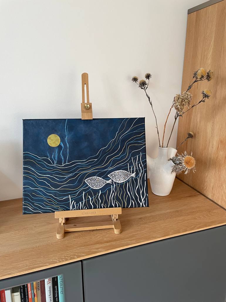 Original Minimalism Nature Painting by Oleg Pronin