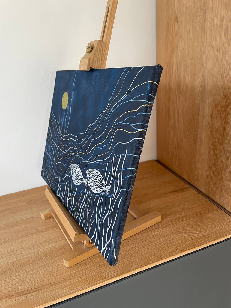 Original Minimalism Nature Painting by Oleg Pronin