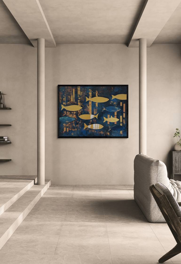 Original Minimalism Nature Painting by Oleg Pronin
