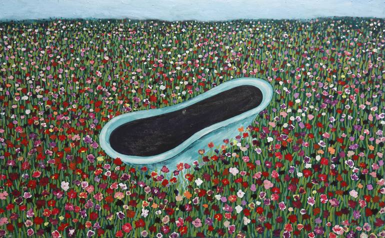 Print of Contemporary Landscape Paintings by Hojoon Kim