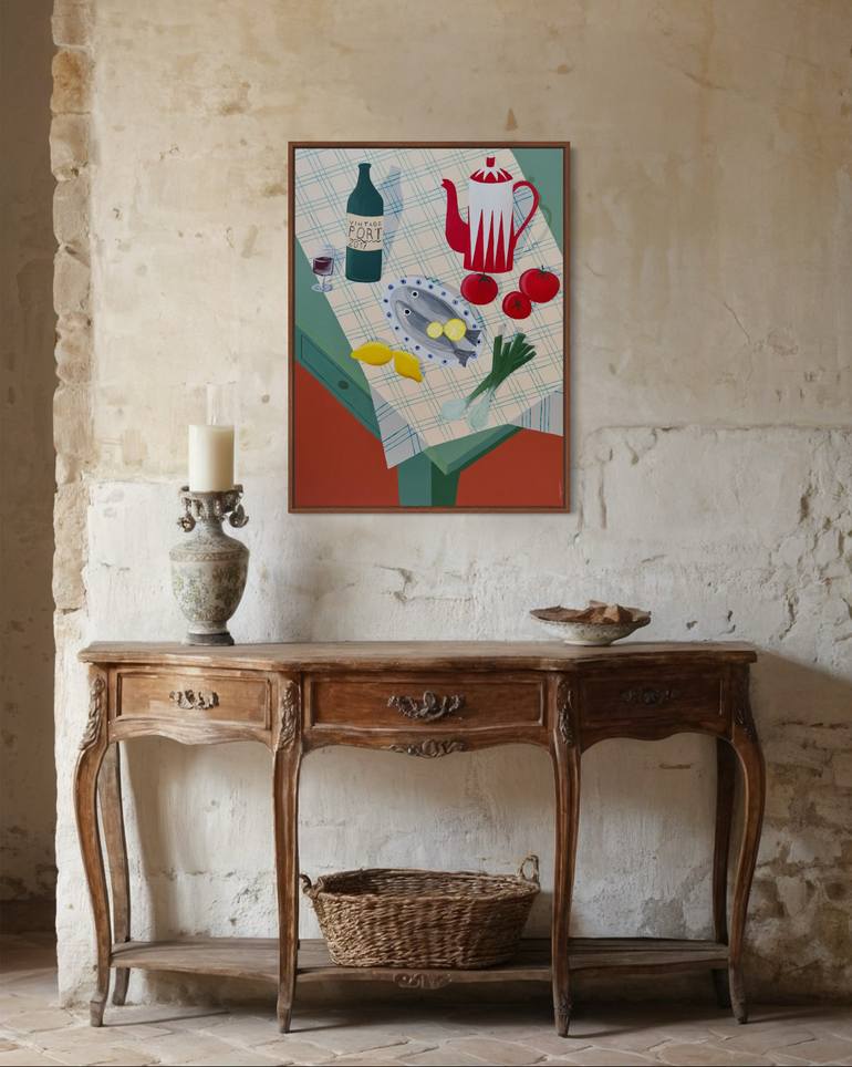 Original Abstract Expressionism Food & Drink Painting by Aleksei Blagodarev