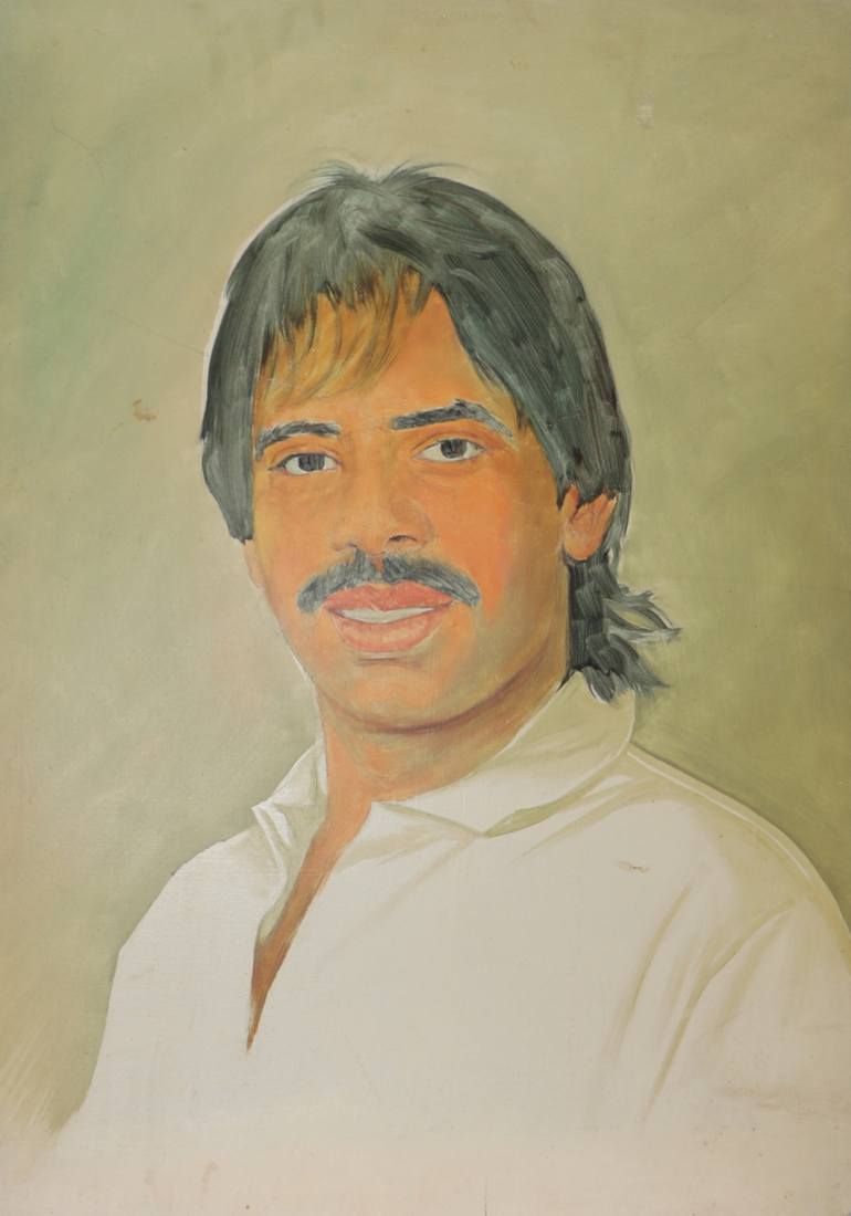 Original Abstract Expressionism Sports Painting by Imran Saeed