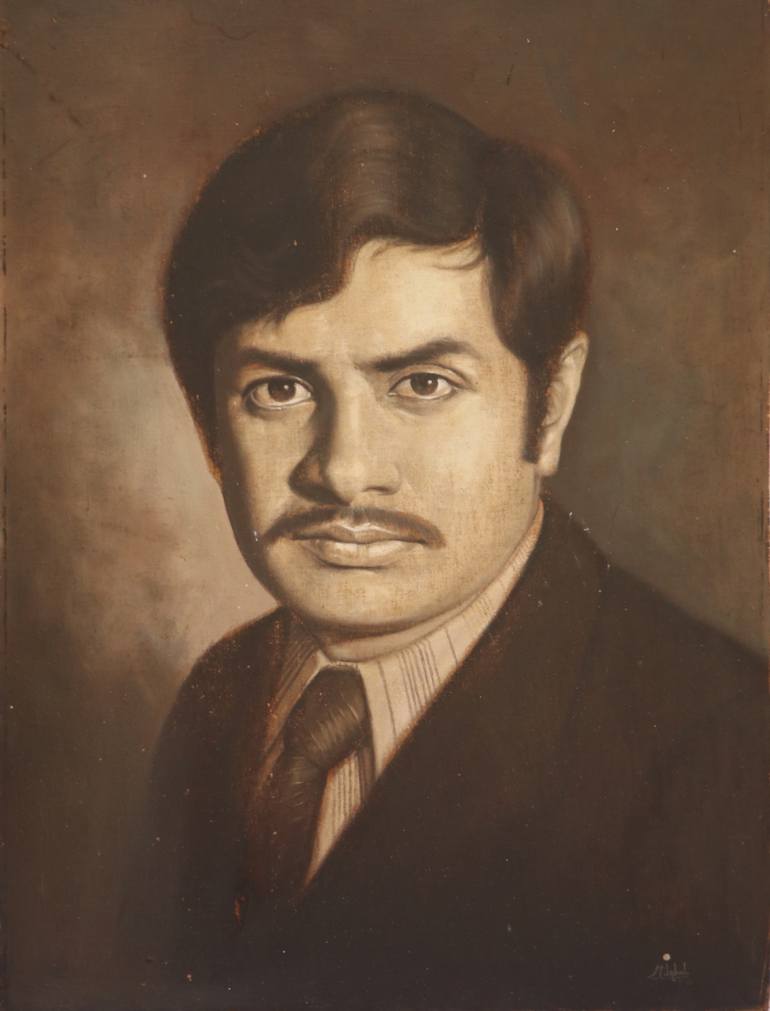 Original Abstract Expressionism Men Painting by Imran Saeed